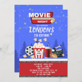 Carte d'invitation Anniversaire différente de la n (Devant / Derrière)