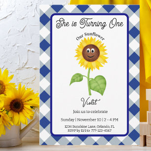 Carte d'invitation Anniversaire Enfants 1 an Tourn