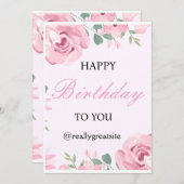 carte d'invitation anniversaire pour 1er anniversa (Devant / Derrière)