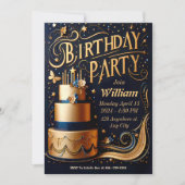 Carte d'invitation anniversaire pour Lui (Devant)