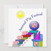 carte d'invitation annuelle du festival du porc (Devant)