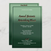 Carte d'invitation annuelle pour les mélangeurs de (Devant / Derrière)