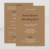 Carte d'invitation annuelle pour les mélangeurs de (Devant / Derrière)