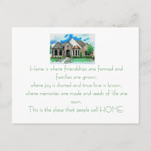 Carte d'invitation au chauffage domestique