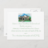 Carte d'invitation au chauffage domestique (Devant / Derrière)