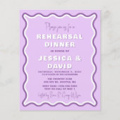 Carte d'invitation au dîner de répétition photo vi (Devant)