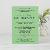 Carte d'invitation au golf du Tournoi de Charité a (Debout devant)