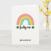 Carte d'invitation au Lucky One Fest (Fleur jaune)