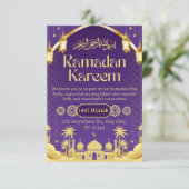 Carte d'invitation au Ramadan Iftar (Debout devant)
