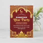 Carte d'invitation au Ramadan Iftar (Debout devant)