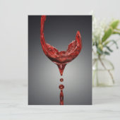 Carte d'invitation au vin (Debout devant)