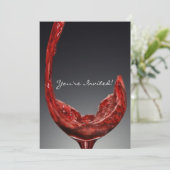 Carte d'invitation au vin (Debout devant)