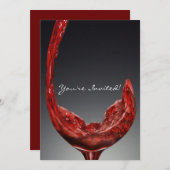 Carte d'invitation au vin (Devant / Derrière)