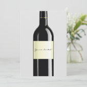 Carte d'invitation au vin (Debout devant)
