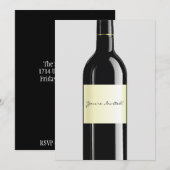 Carte d'invitation au vin (Devant / Derrière)