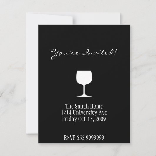Carte d'invitation au vin (Devant)