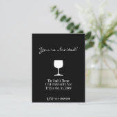 Carte d'invitation au vin (Debout devant)
