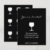 Carte d'invitation au vin (Devant / Derrière)