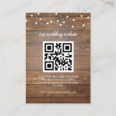 Carte d'invitation avec code QR pour RSVP sur le s (Devant)