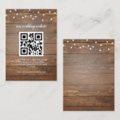 Carte d'invitation avec code QR pour RSVP sur le s (Devant / Derrière)