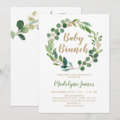 Carte d'invitation Baby Brunch (Devant / Derrière)