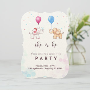 Carte d'invitation baby shower