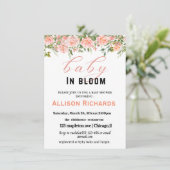 Carte d'invitation baby shower (Debout devant)