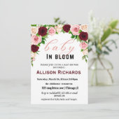 Carte d'invitation baby shower (Debout devant)