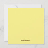 Carte d'invitation Baby shower à ballon à air chau (Dos)