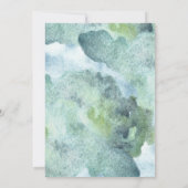 Carte d'invitation baby shower avec tournesol. (Dos)