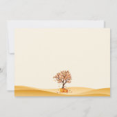 Carte d'invitation Baby shower Citrouille Boy Fall (Dos)