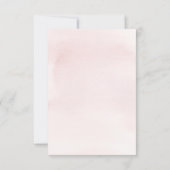 Carte d'invitation Baby shower Eléphant rose (Dos)