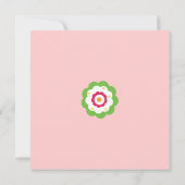 Carte d'invitation Baby shower Garden Party (Dos)