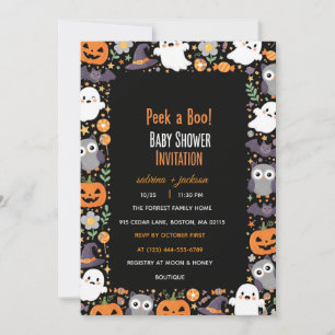 Carte d'invitation Baby shower Halloween - Whims