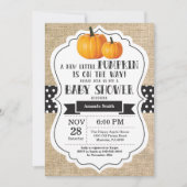 Carte d'invitation Baby Shower Little Pumpkin Burl (Devant)