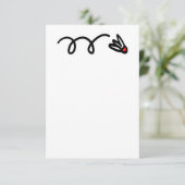 Carte d'invitation badminton personnalisée avec lo (Debout devant)