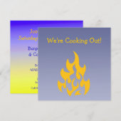 Carte d'invitation Barbecue Cook-out (Devant / Derrière)