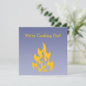 Carte d'invitation Barbecue Cook-out (Debout devant)