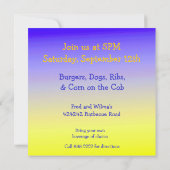 Carte d'invitation Barbecue Cook-out (Dos)