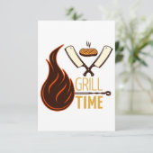 Carte d'invitation BBQ (Debout devant)