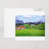 Carte d'invitation Belle Norvège (Devant / Derrière)