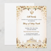 Carte d'invitation Bhog de Sehaj Path, Carte Bhog (Devant / Derrière)