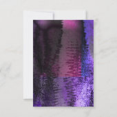 Carte d'invitation blanche Grungy Vibrant (Dos)
