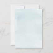 Carte d'invitation Blue Elephant First Birthday (Dos)