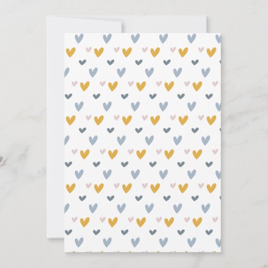 Carte d'invitation Boho Rainbow Virtual Baby showe (Dos)