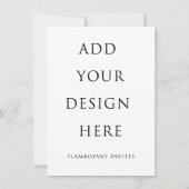 Carte d'invitation/boîtier de 4,5 po x 6,25 po (Dos)