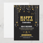 Carte d'invitation Bonne Année (Devant / Derrière)