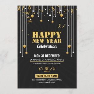 Carte d'invitation Bonne Année