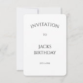 Carte d'invitation Bouledogue français (Dos)