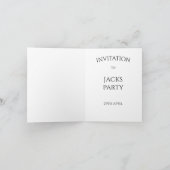 Carte d'invitation Bouledogue Français (Intérieur)